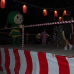 やぐらに上げてもらったハッピーくん