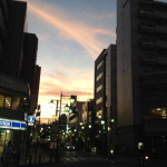 阿波おどりが終わって数日後、高南通りから見上げた空